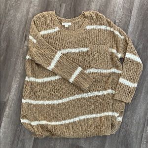 LIKE NEW! Striped Oversized Sweater w/ Pocket